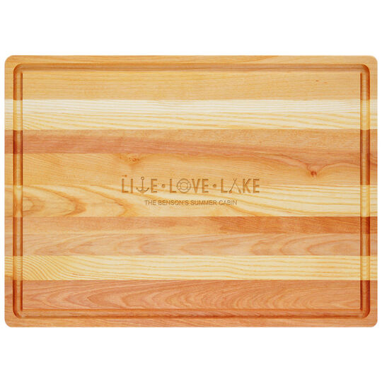 Live Love Lake Master Wood Cutting Board